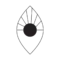 black logo with a painted sunset