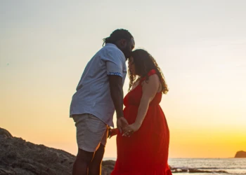 couple beach photography costa rica groom and bride wedding at sunset in costa rica